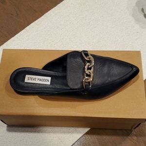 Steve Madden Black Mule